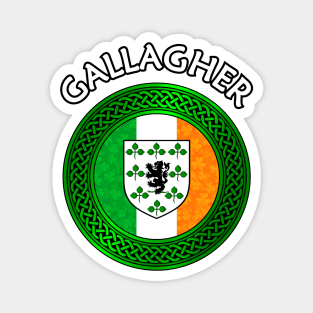 Irish Flag Clover Celtic Knot - Gallagher Magnet