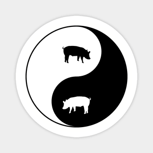 BBQ - Yin Yang Pig Magnet