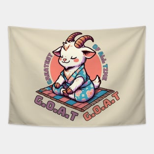 Goat Yoga instructor Tapestry