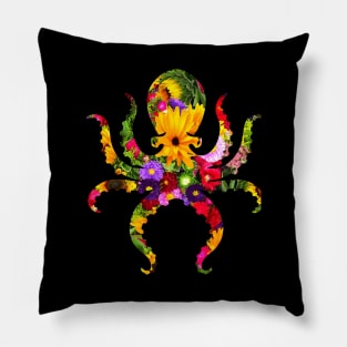 Floral Octopus Pillow