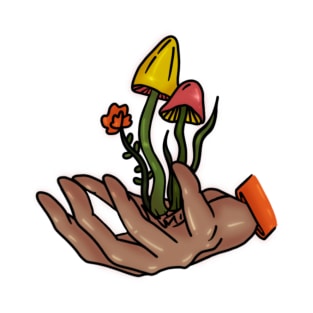 Mushrooms in Hand 2 T-Shirt