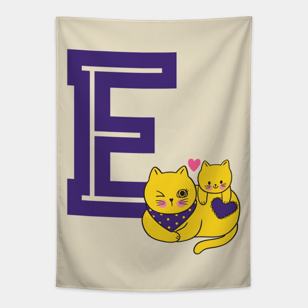 Cat Mom Name Pocket Tee - Letter E - Tapestry | TeePublic Cat Mom Name Pocket Tee - Letter E - Tapestry | TeePublic