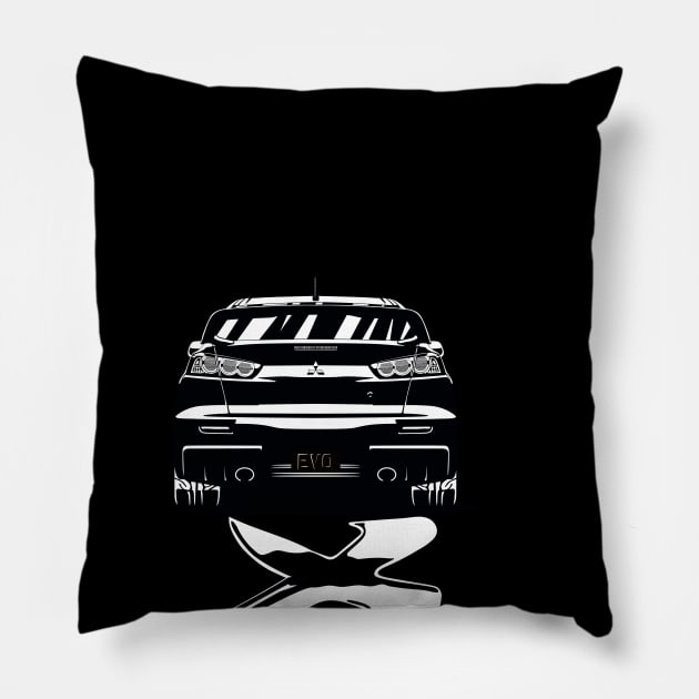 EVO X Pillow by AutomotiveArt