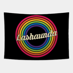 Lashaunda - Retro Rainbow Style Tapestry