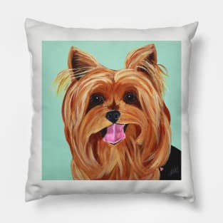 Glamorous Giselle the Yorkie Pillow