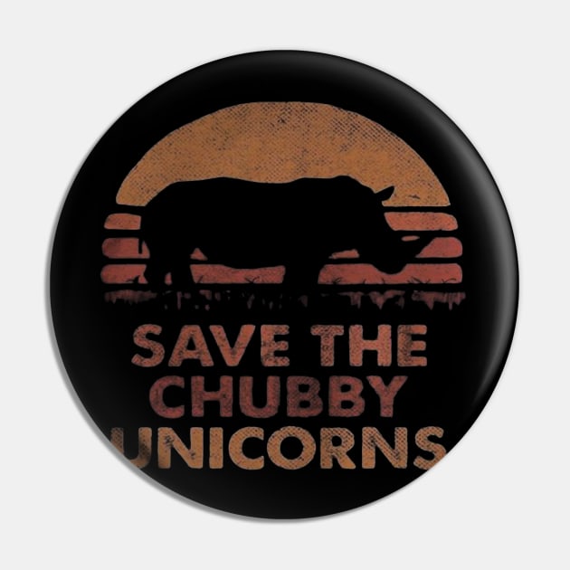 Save The Chubby Unicorns Costume Gift Pin by Ohooha