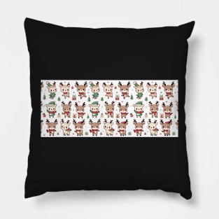 Cute Reindeer for Christmas Pillow