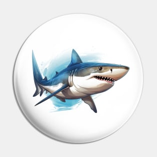 Blue Shark Pin