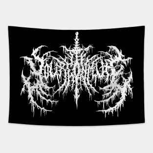 YOU'RE ON MUTE Death Metal Logo Tapestry