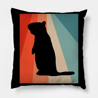 Murmeltier Sonnenuntergang Vintage Design Pillow