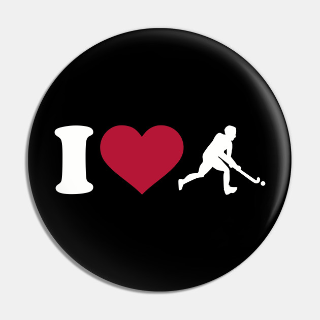 I Love Field Hockey Field Hockey Pin Teepublic<script async src=