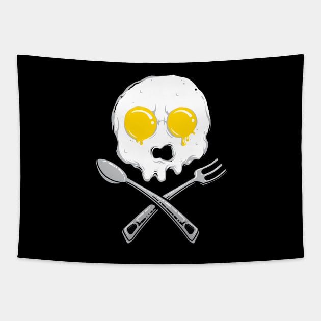 Eggskull Tapestry by quilimo