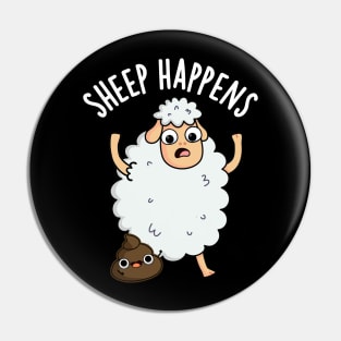 Sheep Happens Funny Poop Puns Pin