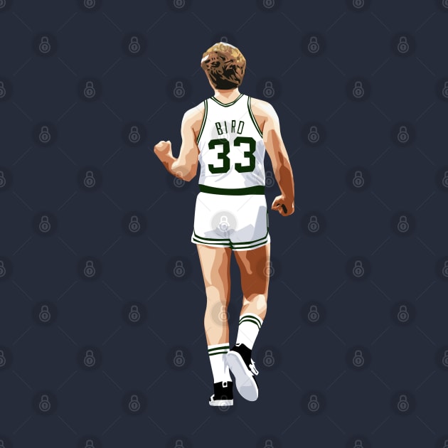 Larry Bird Vector Back Fist White Qiangy by qiangdade