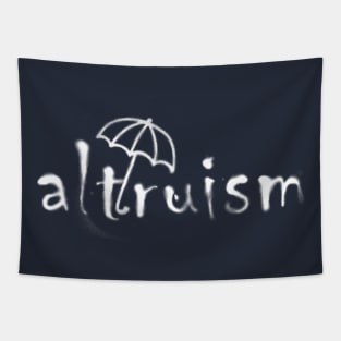 altruism   White  airbrush Tapestry