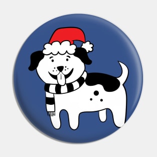 Christmas dog Pin