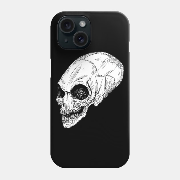 Crystal Skull -  Sketch Phone Case by Buff Geeks Art