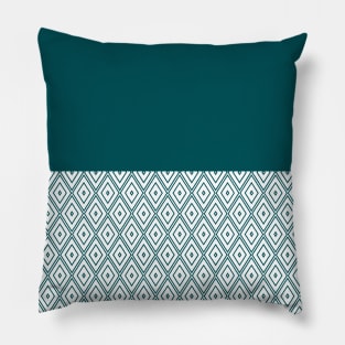 half diamond half color Pillow