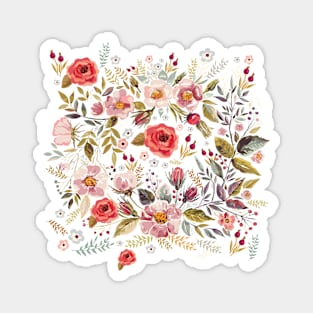 Floral square Magnet