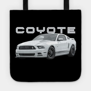 MACH 1 Mustang s197 GT 5.0L V8 coyote engine Performance white Car Tote