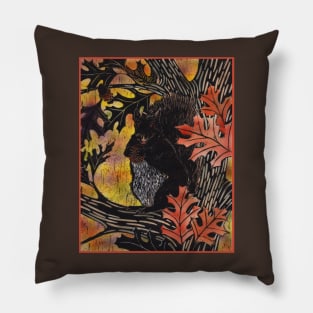 Autumn Squirrel Pillow