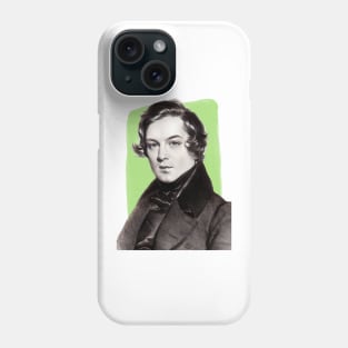 German Composer Robert Schumann illustration Phone Case