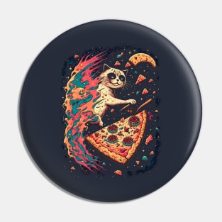 Space Pizza Cat Pin