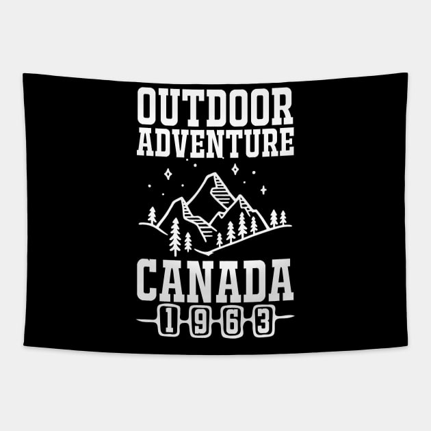 Outdoor adventure canada 1963  T Shirt For Women Men Tapestry by QueenTees