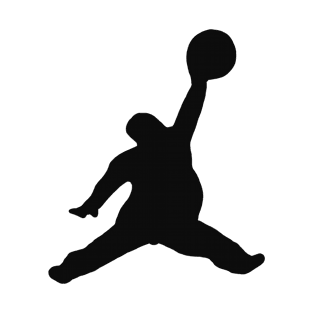 Fat Air Jordan - Puns, Funny - D3 Designs T-Shirt