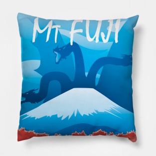 Mt. Fuji Travel Poster Pillow