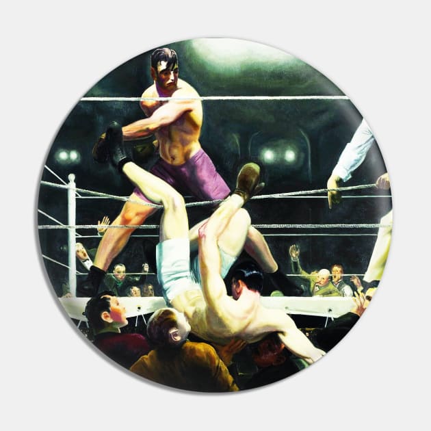 Dempsey and Firpo George Bellows Pin by buythebook86