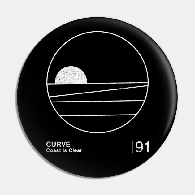 Curve / Minimalist Graphic Design Fan Artwork Pin by saudade