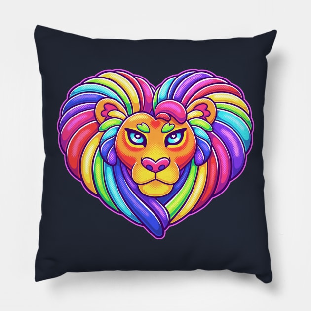 Lionheart Pillow by rosemcclain