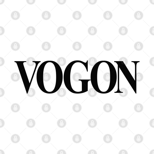 Vogon (black print) by Stupiditee