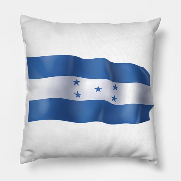 Honduras flag Pillow by SerenityByAlex