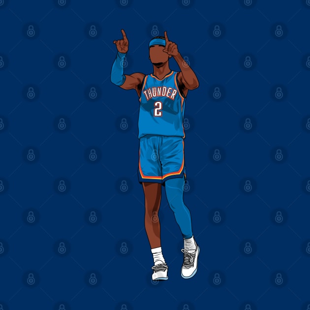 Shai Gilgeous-Alexander by origin illustrations