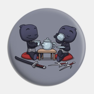 Ninja Tea Time Pin