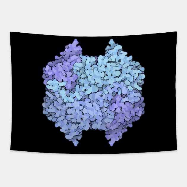 Lactate Dehydrogenase protein structure Tapestry by RosArt100