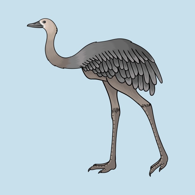 Greater rhea bird cartoon illustration by Cartoons of fun