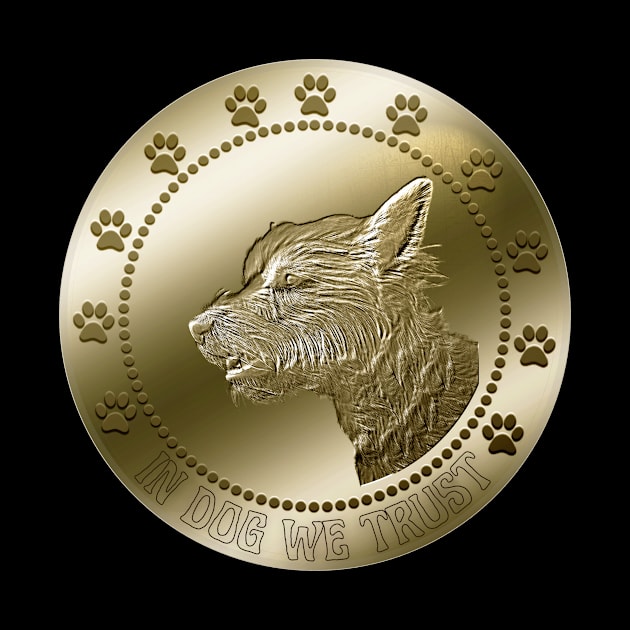 Cairn Terrier Funny Dog Crypto Coin Cryptocurrency Dogs by JollyMarten