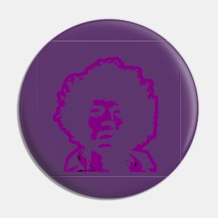 PURLE HAZE man Pin