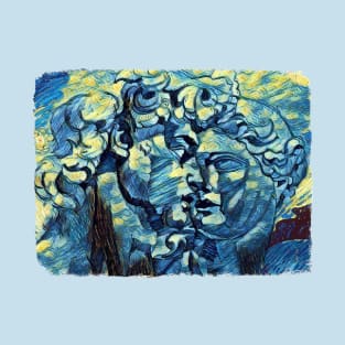 David of Michelangelo Van Gogh Style T-Shirt