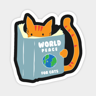 World Peace For Cats Magnet