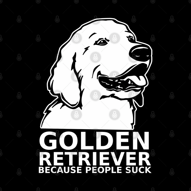 Golden Retriever Because People Suck by Mayhem24
