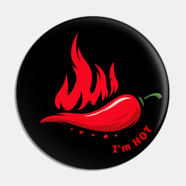 I'm hot Pin by Wavey's