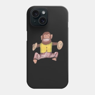 Monkey, Clapping Monkey, classic wind up toy. Phone Case