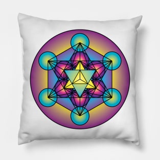 Metatron's Cube Merkaba Pillow