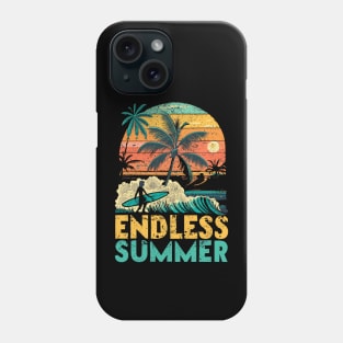 Endless Summer Surfing Vintage Retro Phone Case