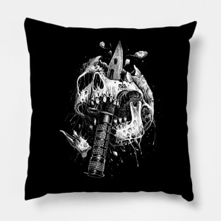 horrorart Skulls knife Pillow