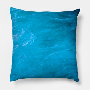 Blue Ocean Waves Pillow